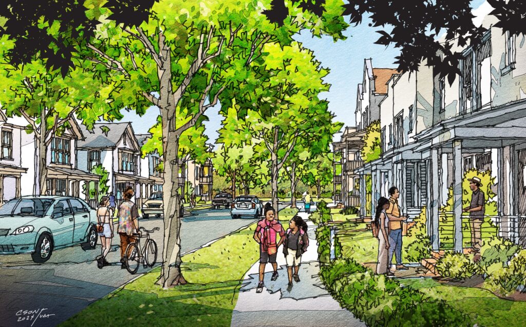 Will Rogers Courts Rendering of Affordable Housing Renovation Planned for Oklahoma City